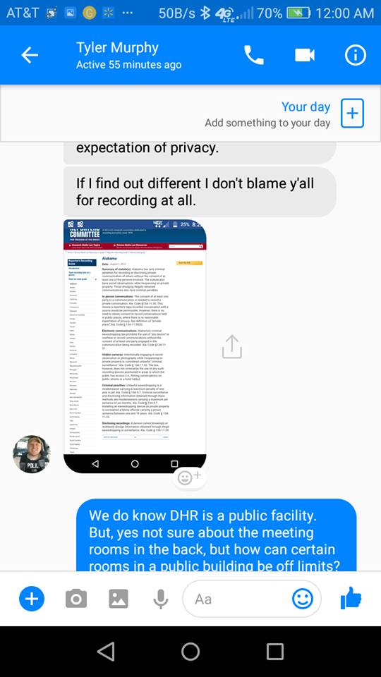 Text msg Anniston PD 14